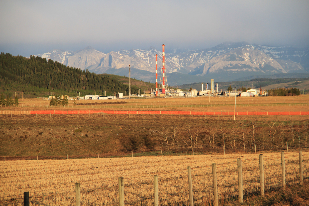 Shell's Jumping Pound Gas Complex, just west of Cochrane