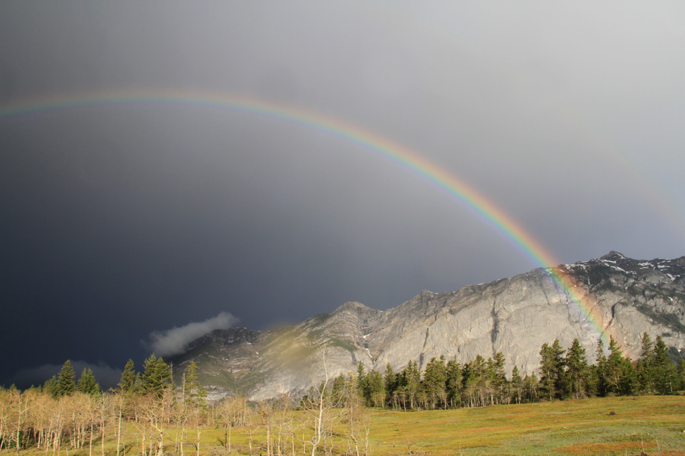 Rainbow in the Canadian Rockies