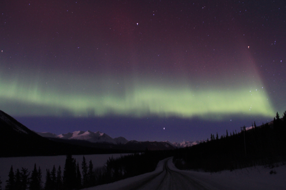 The Northern Lights on the Tagish Road, Yukon