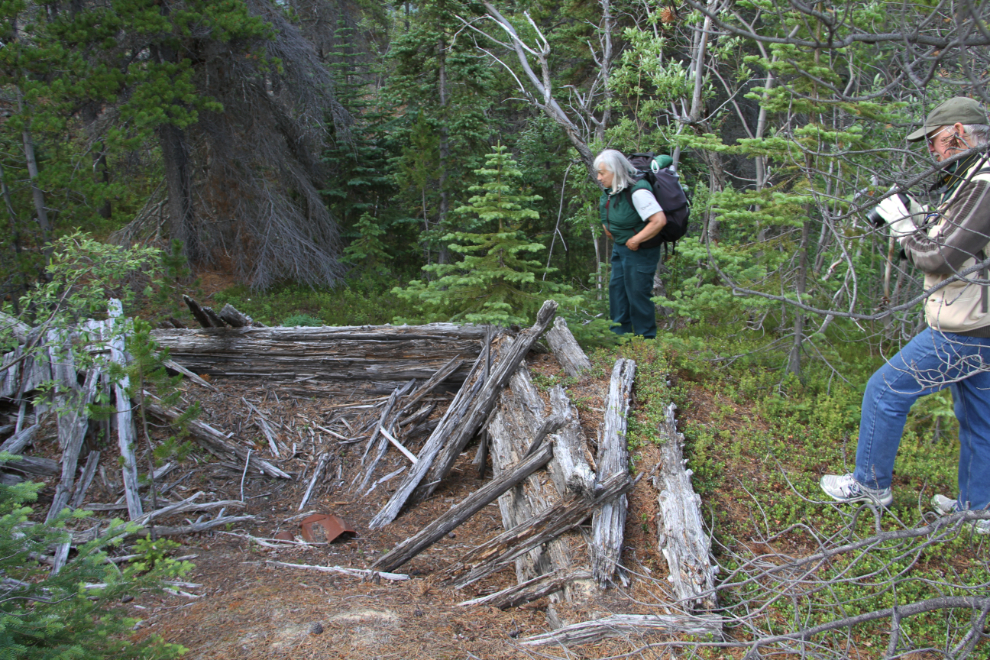 Cabin ruins along the Chilkoot Trail near Bennett, BC
