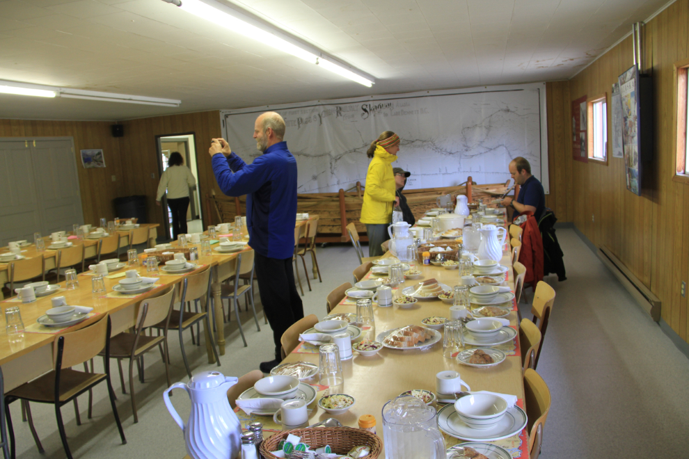 The hikers' dining room at Bennett, British Columbia