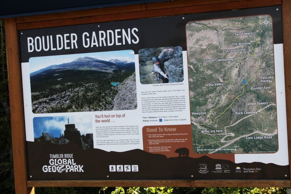 The Boulder Gardens, Tumbler Ridge Geopark