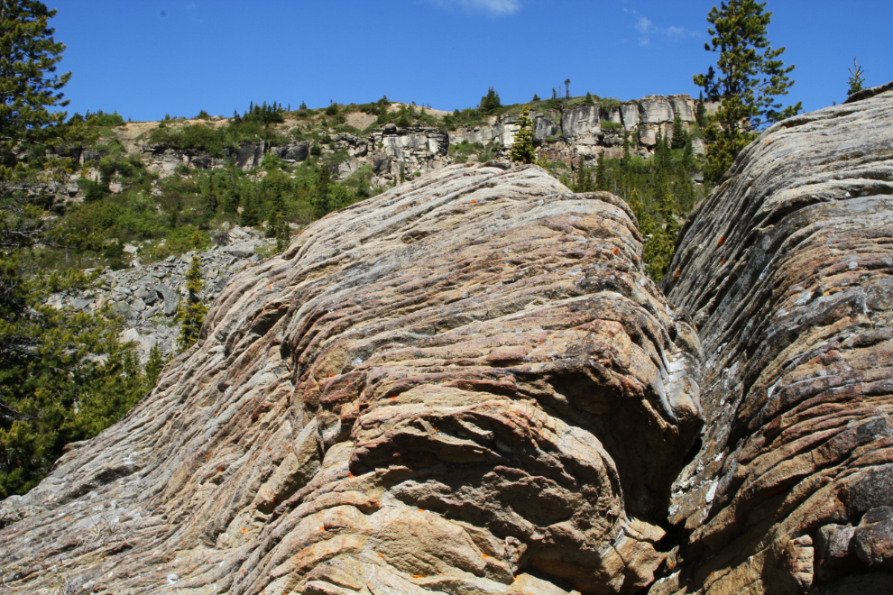 Pancake Rocks, The Boulder Gardens, Tumbler Ridge Geopark