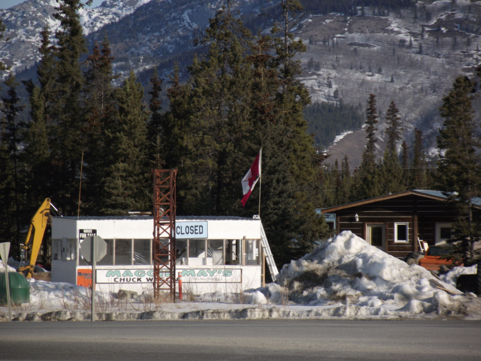 Maggie May's Chuck Wagon cafe on the Alaska Highway at the Carcross Corner