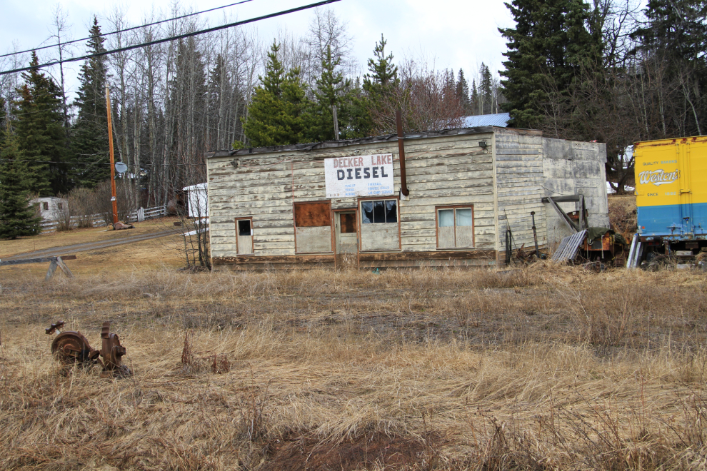 Old cafe at Decker Lake, BC