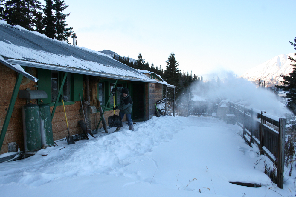 Digging out at the Carcross cabin