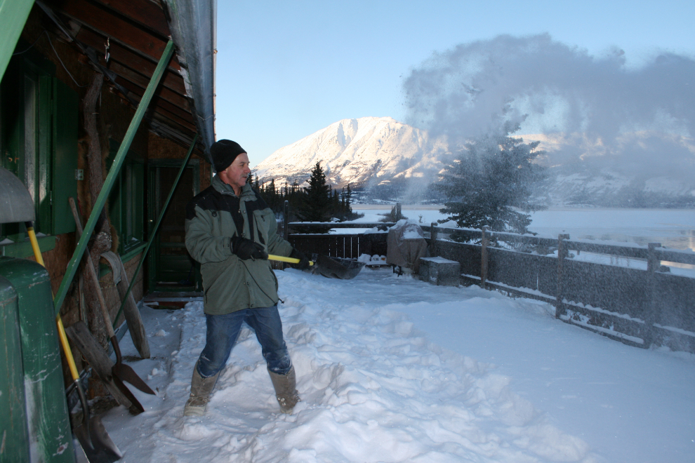 Digging out at the Carcross cabin
