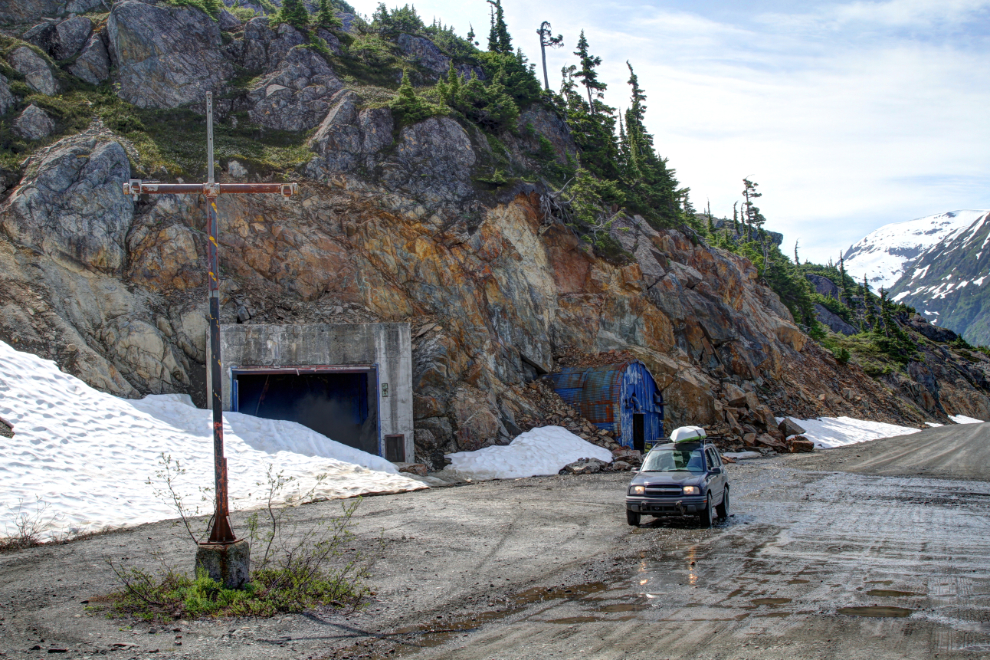 Tunnel for vehicles on the Granduc Road - Stewart, BC