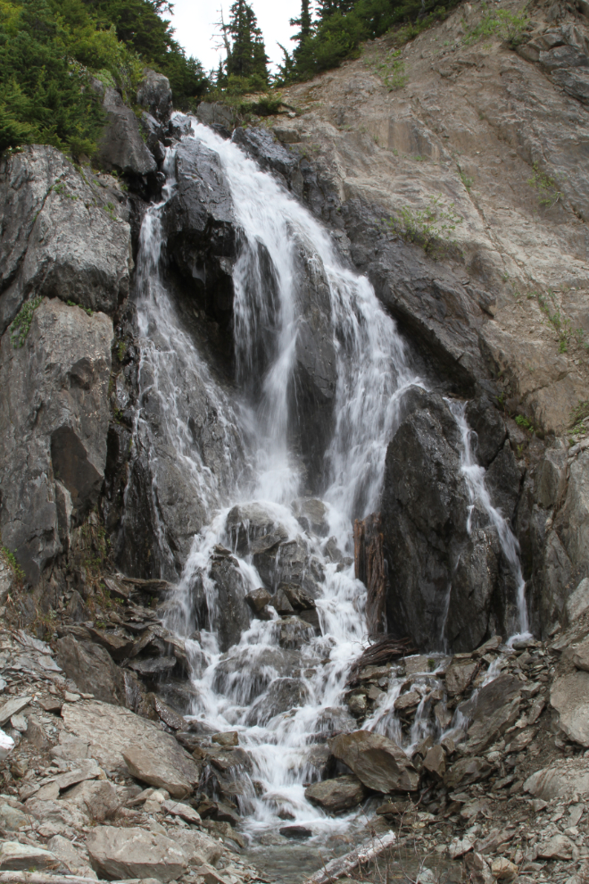 A waterfall along the Granduc Road - Stewart, BC