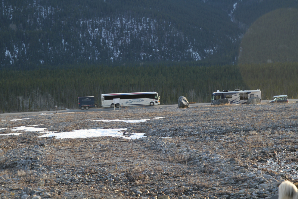 One of the final Greyhound buses on the Alaska Highway