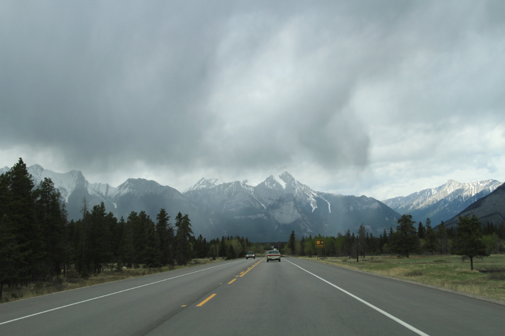 Yellowhead Highway north of Jasper, Alberta