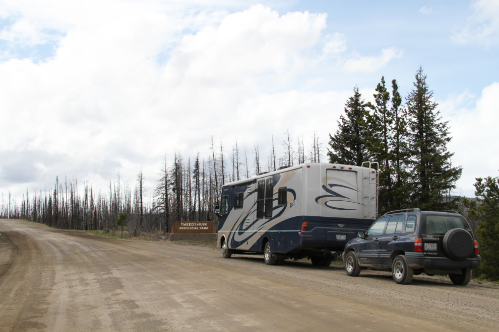 Entering Tweedsmuir Provincial Park on BC Highway 20