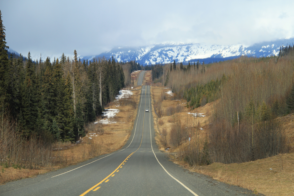 The view north at Km 231 on BC Highway 37, the Stewart-Cassiar