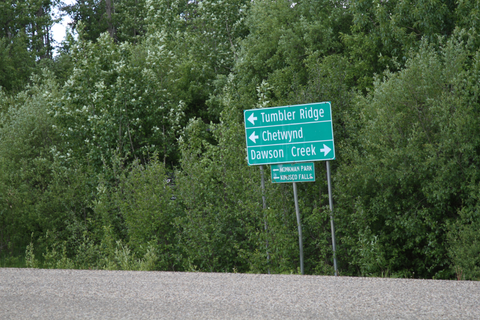 Highway 52 at the Kelly Lake Road, BC