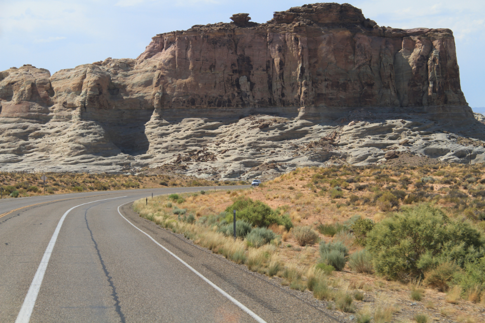 Butte along Route 89 in southern Utah