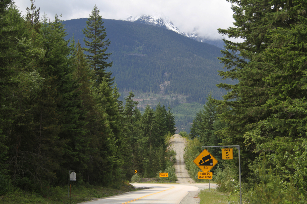 Driving the Duffey Lake Road in a big vehicle is not for the faint of heart!