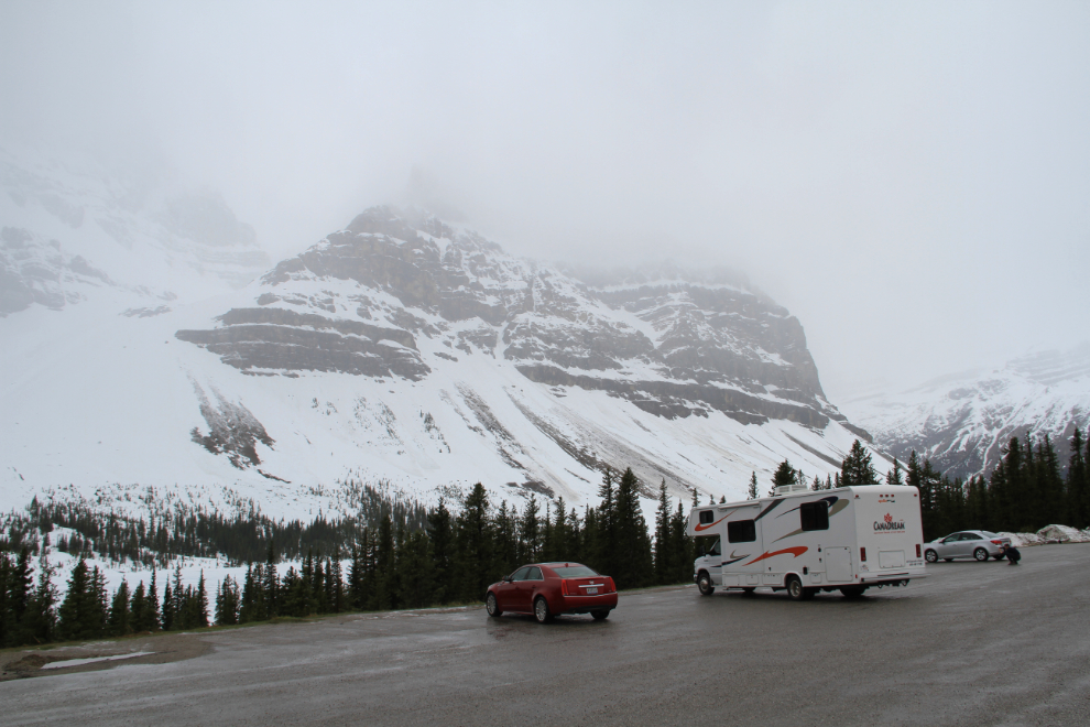 Glacier along the Icefields Parkway