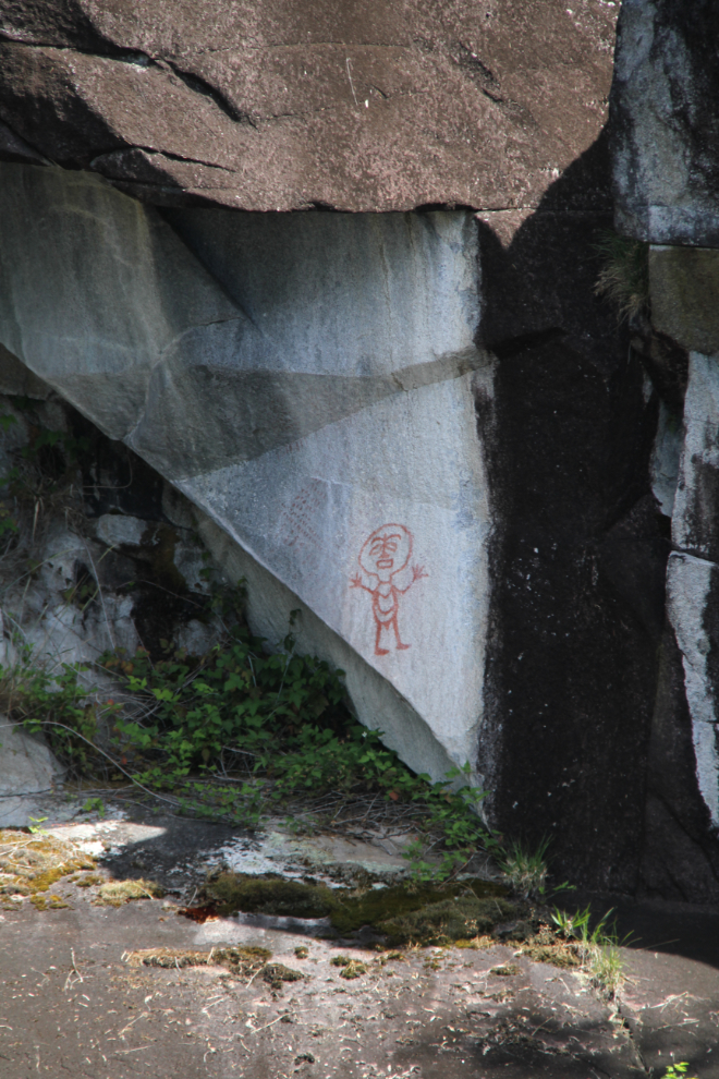 Pictograph in Jervis Inlet, BC