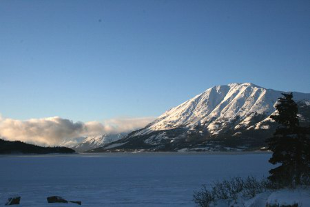 Lake Bennett, Yukon, in December