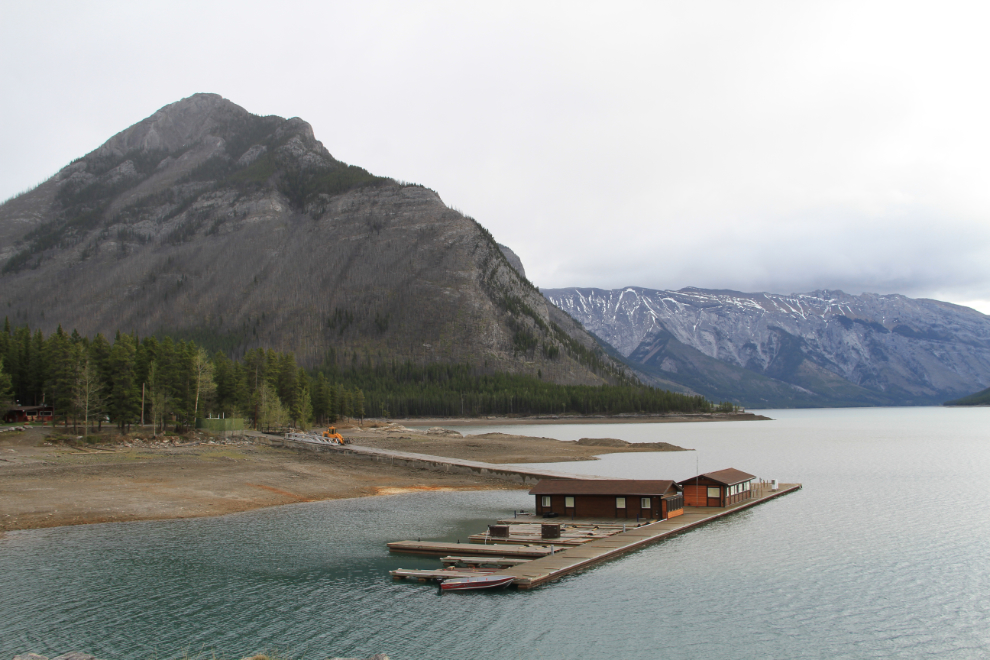 Low water at Lake Minnewanka