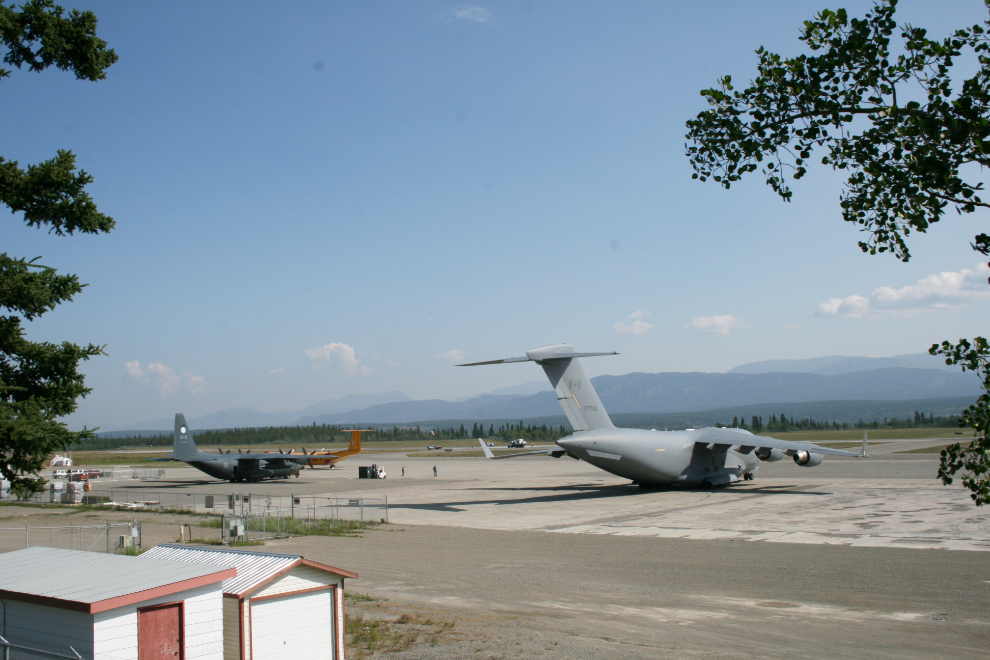 Military aircraft at Whitehorse, Yukon