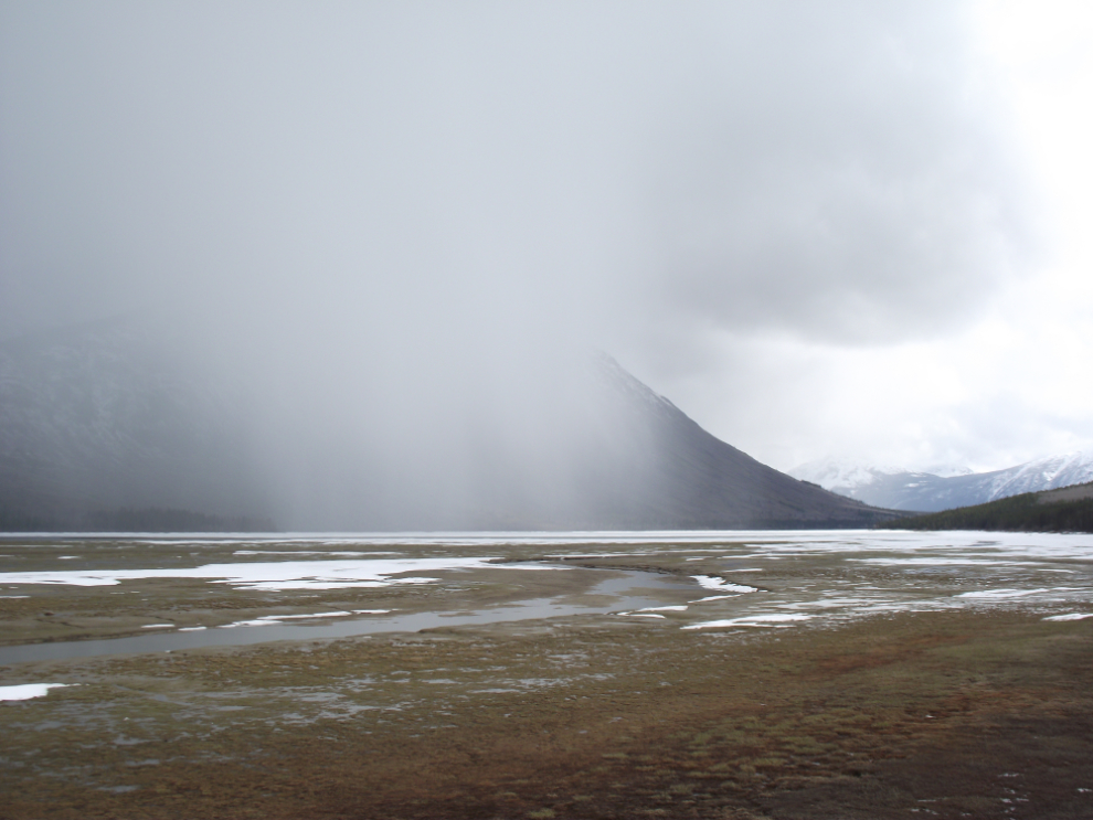 A storm on Nares Lake, Yukon