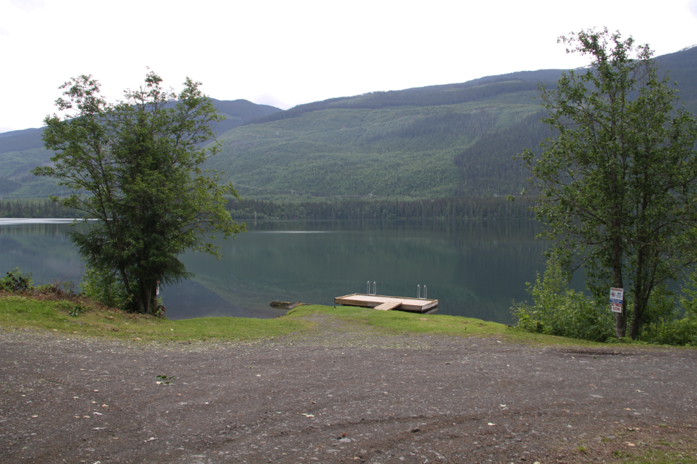 Gravel Lake campground on the Nass Forest Service Road, BC