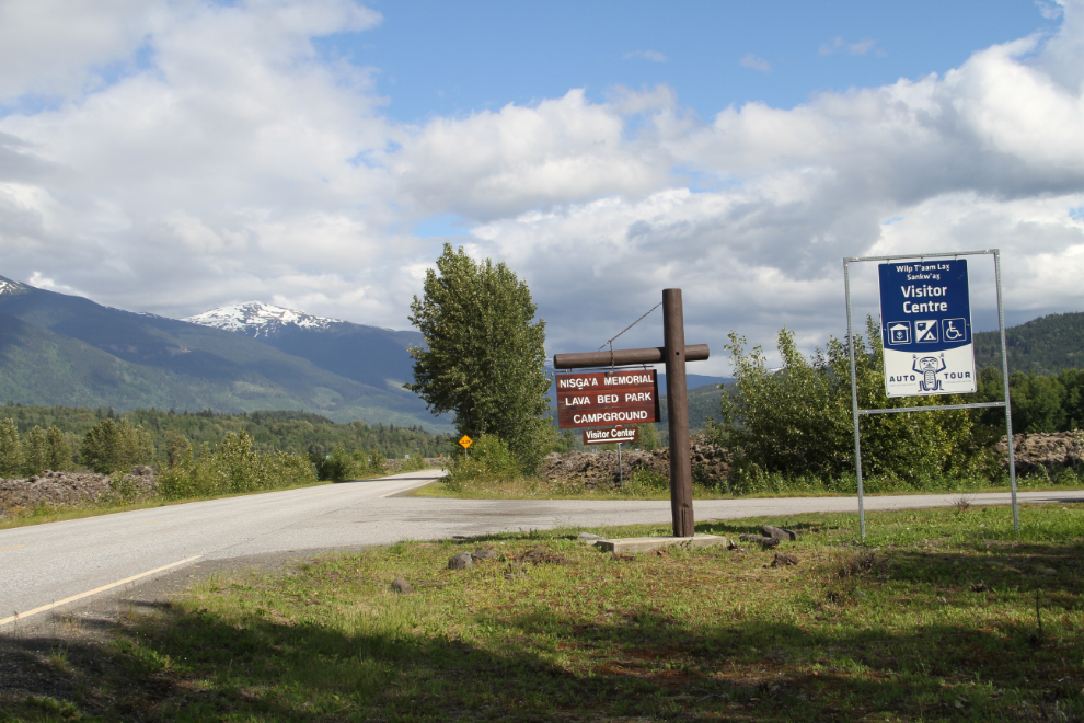 Visitor Center and campground at Nisga'a Memorial Lava Bed Provincial Park