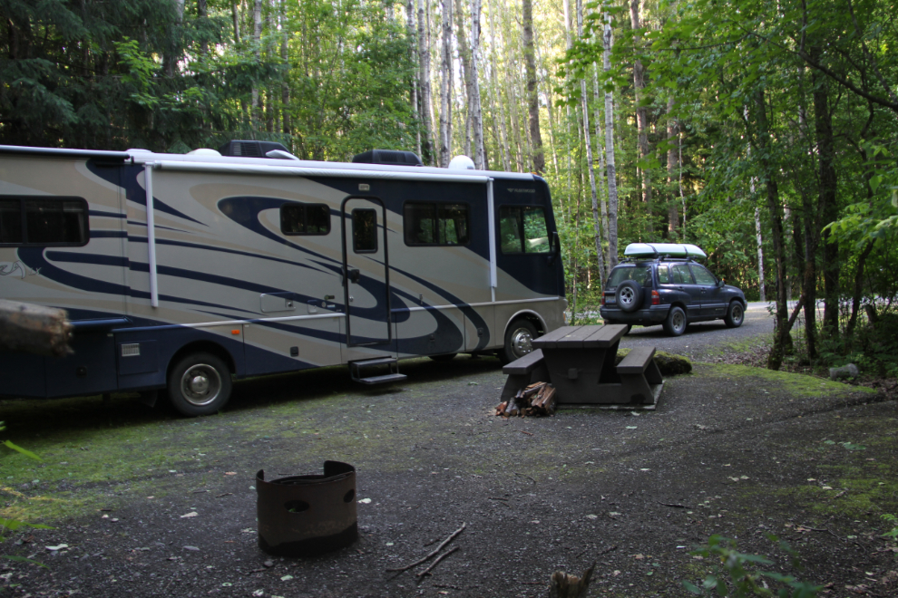 Campground at Nisga'a Memorial Lava Bed Provincial Park
