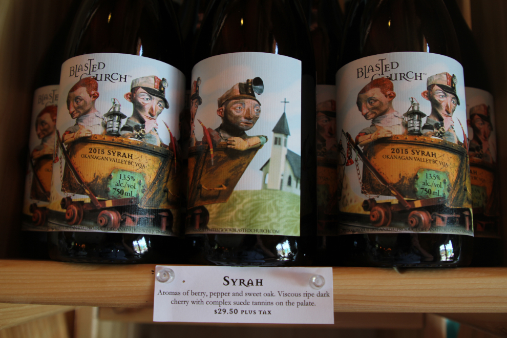 The Storytelling Series of labels from Blasted Church Vineyards, Okanagan Falls
