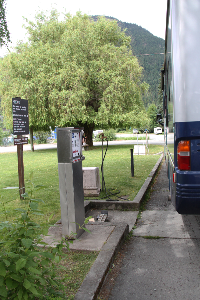 RV sani-dump at the Pemberton Visitor Information Centre