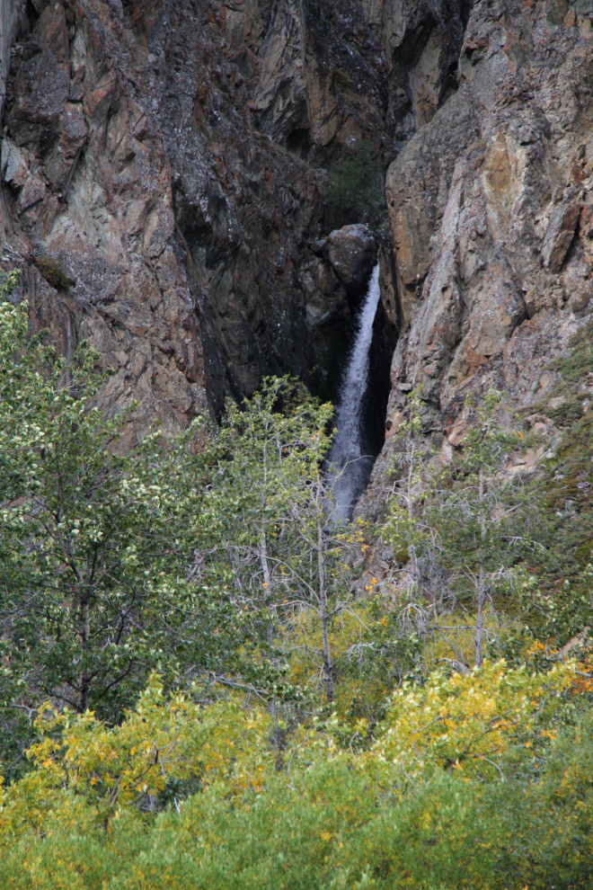 Waterfall in Pooley Canyon, Yukon