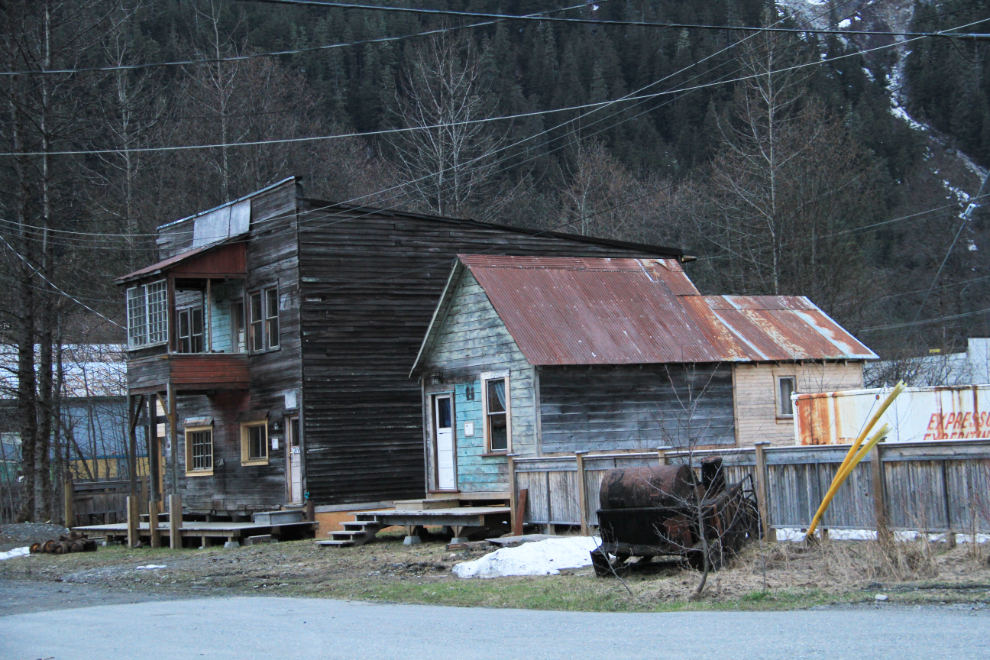 These two buildings are both part of the Ripley Creek Inn complex at Stewart, BC