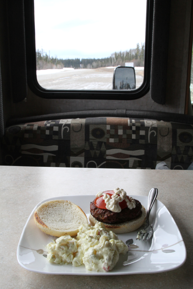 Murray's Burger Barn, a cozy little place along the Alaska Highway