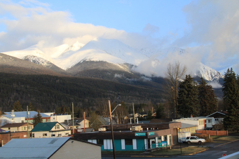 The view from the Sunshine Inn in Smithers, BC
