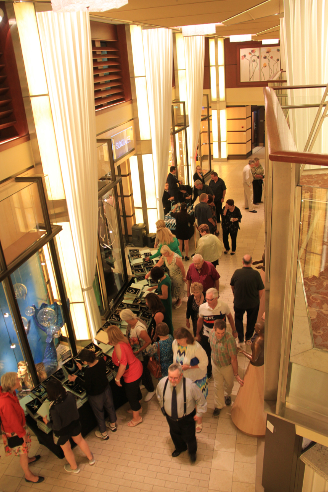 Shopping on the cruise ship Celebrity Solstice