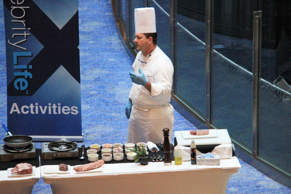 Executive Chef Markus on the cruise ship Celebrity Solstice