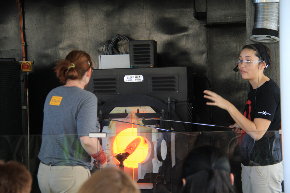 Hot Glass Show on the cruise ship Celebrity Solstice