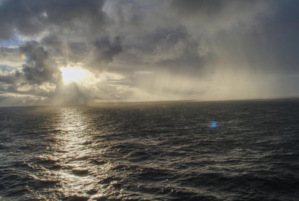 Morning sky seen while crossing the Pacific  on the cruise ship Celebrity Solstice