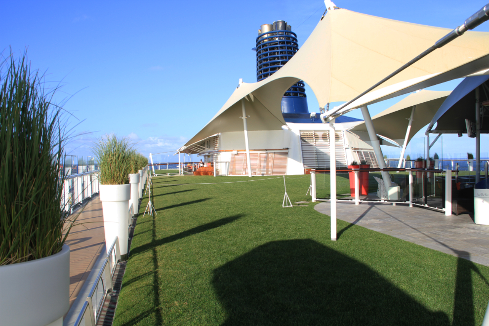Lawn on the cruise ship Celebrity Solstice