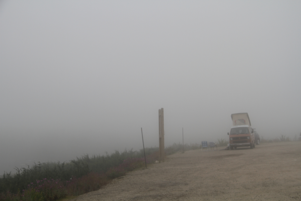 A foggy morning in the White Pass