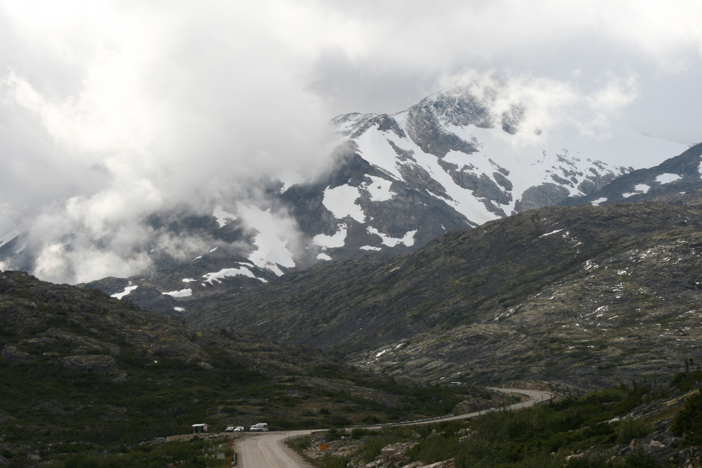 Late August in the White Pass - fresh snow on the mountains