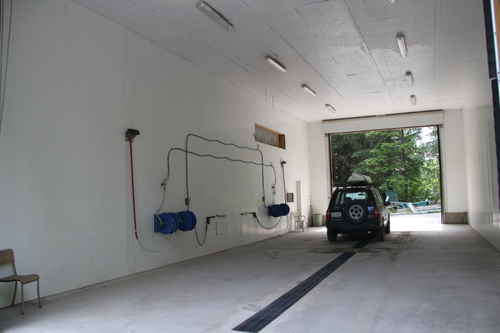 New RV wash at the Bear River RV Park in Stewart, BC