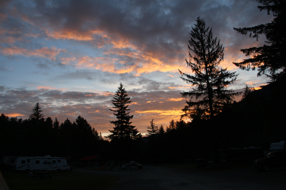 Dawn sky at Stewart, BC