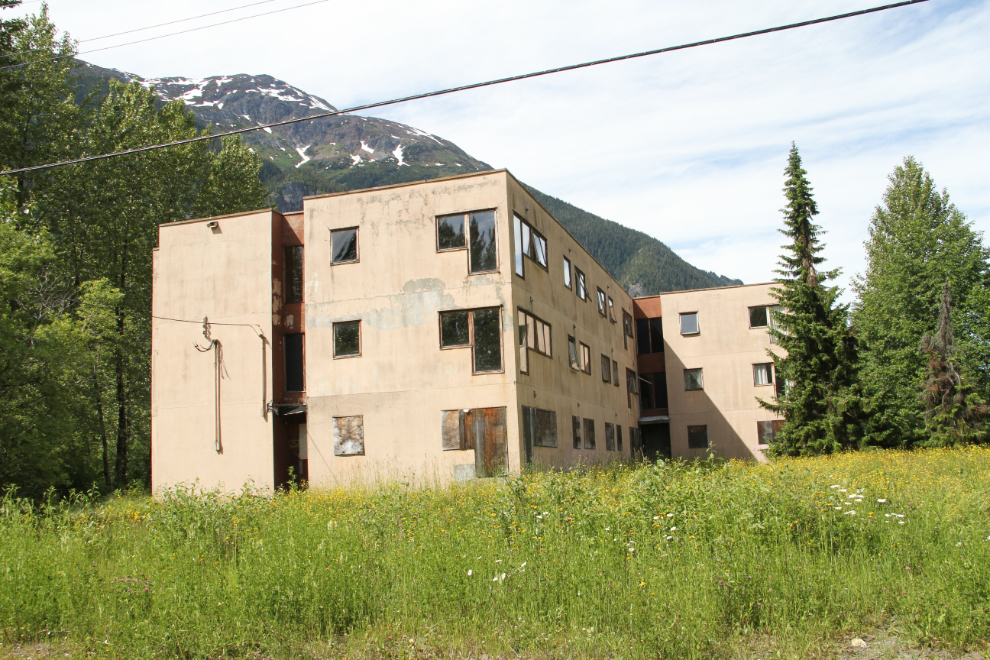 Abandoned apartment building in Stewart, BC