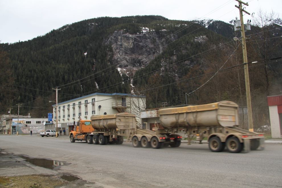 Mine haul truck in Stewart, BC