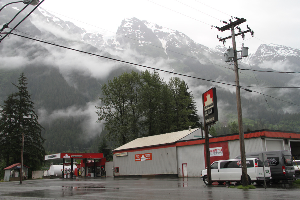 Petro-Canada gas station at Stewart, BC
