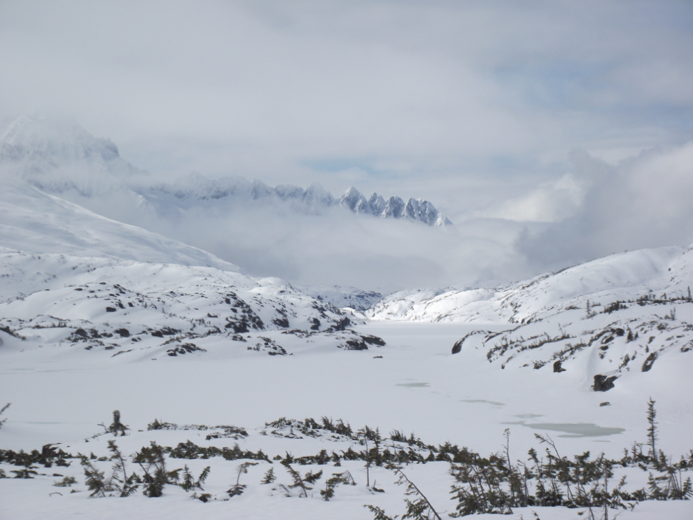 Summit Lake in the White Pass, in mid May 