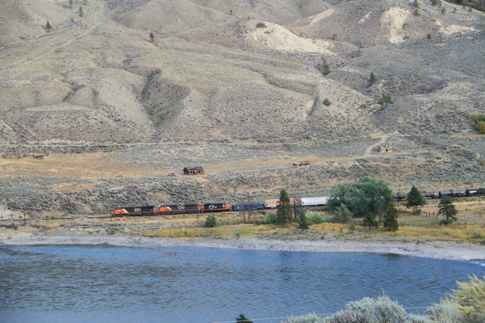 Canadian National Railway along the Thompson River