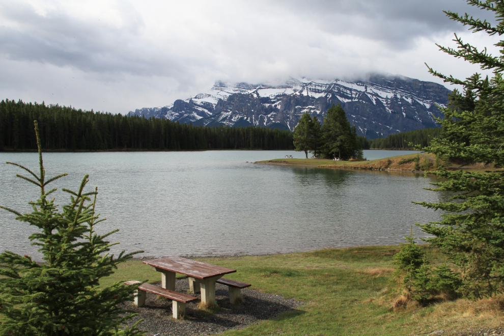 Two Jack Lake, on the Lake Minnewanka road.